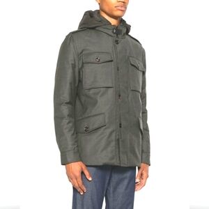 Rocawear Classic Hooded Parka Jacket Coat Charcoal Gray Men's Size M